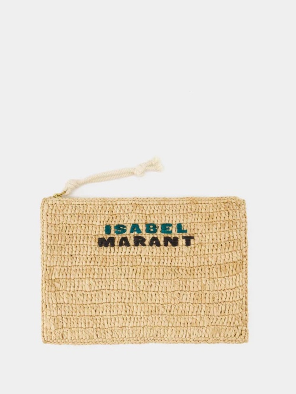 Isabel Marant Praia Pouch Clutch / Raffia